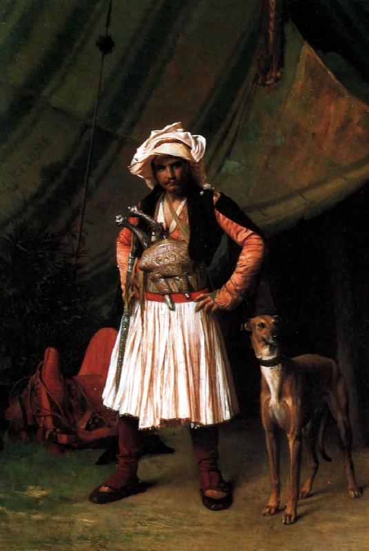 Jean Leon Gerome Bashi-Bazouk and his Dog oil painting image